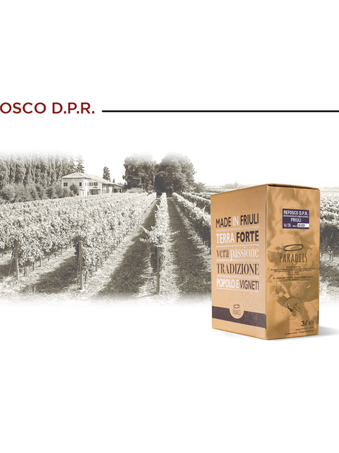 BAG IN BOX 3 Litri Refosco dal peduncolo rosso Friuli D.O.P.